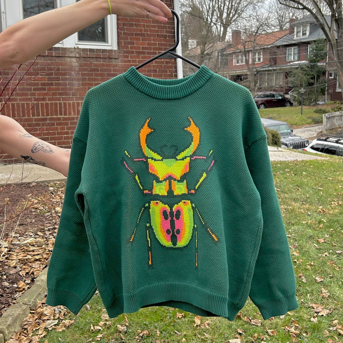 Beetle Sweater – Alex's Stupid Studio