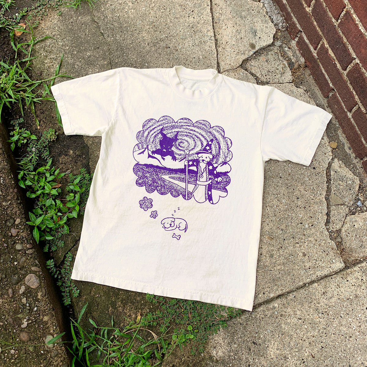 Dreaming Doggy Tee – Alex's Stupid Studio