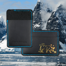 Load image into Gallery viewer, Leather Card Wallet (midnight)