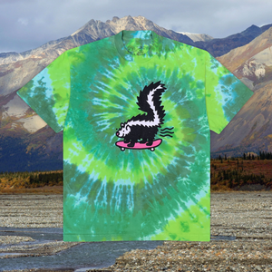 Tie Dye Skunkboarder Tee