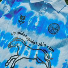 Load image into Gallery viewer, Tie Dye Blue Rugby Shirt