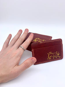 Leather Card Wallet (mahogany)